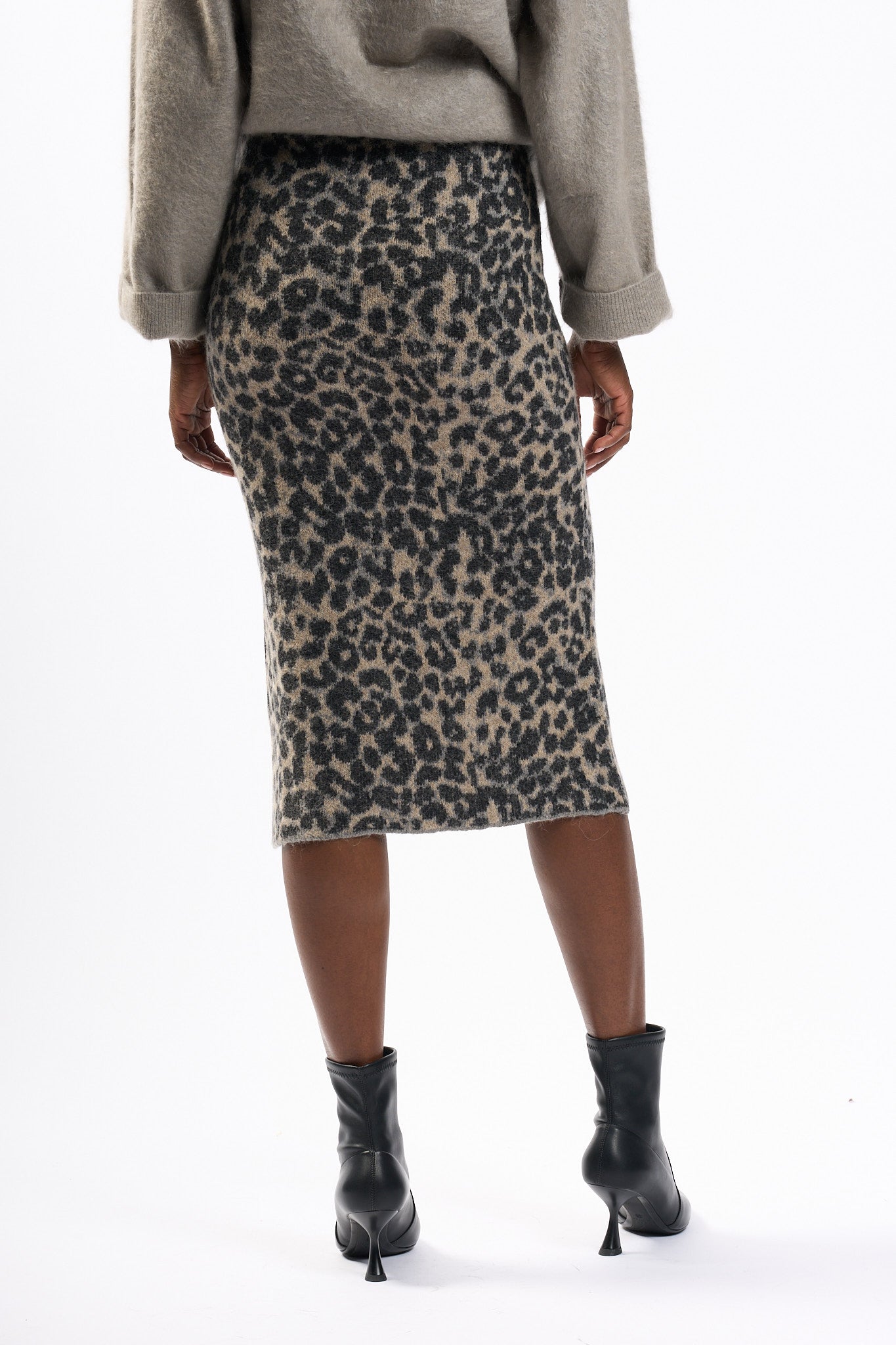 Nude Gonna Animalier Grigio/nero Donna-8