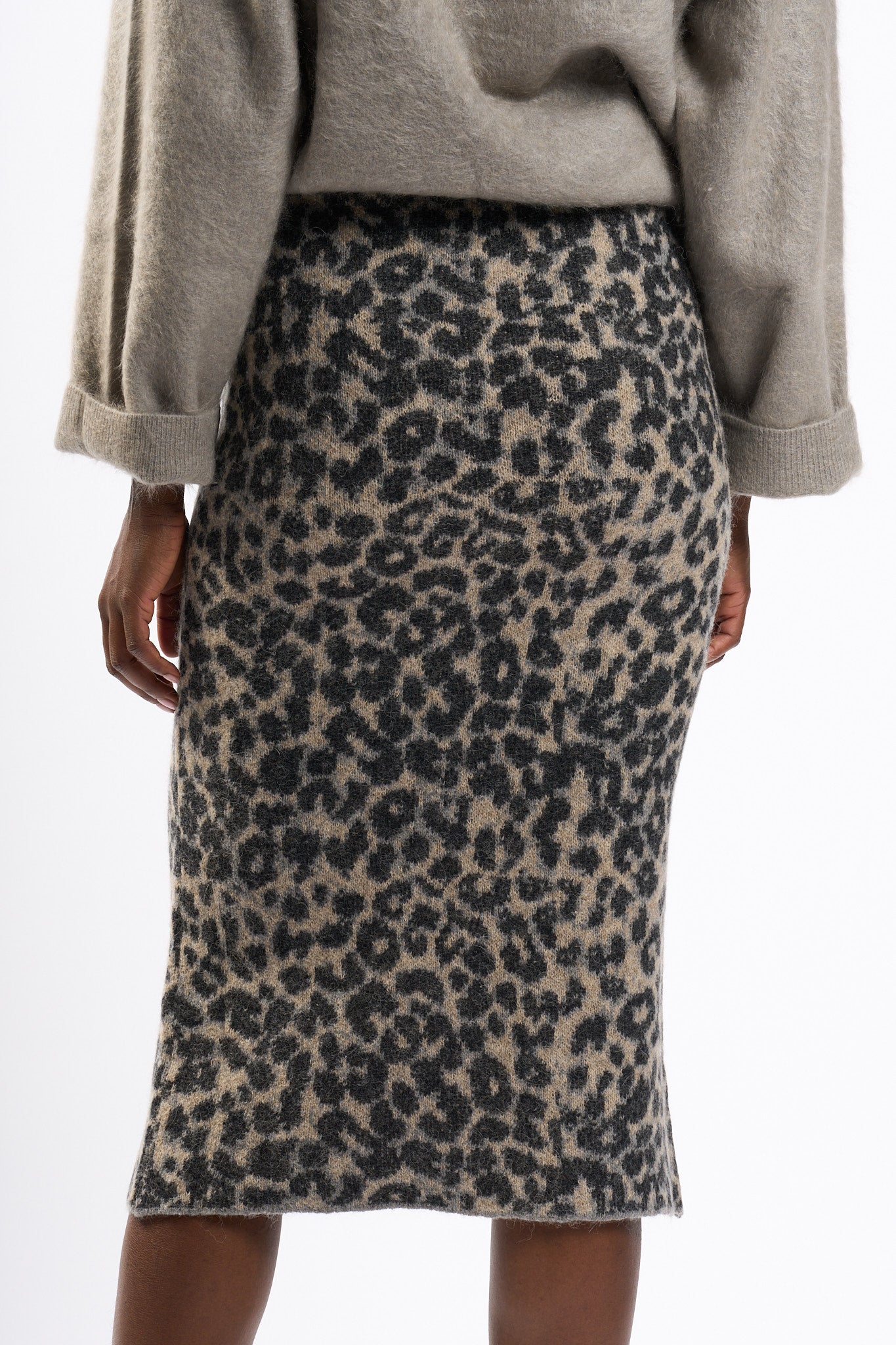 Nude Gonna Animalier Grigio/nero Donna-3