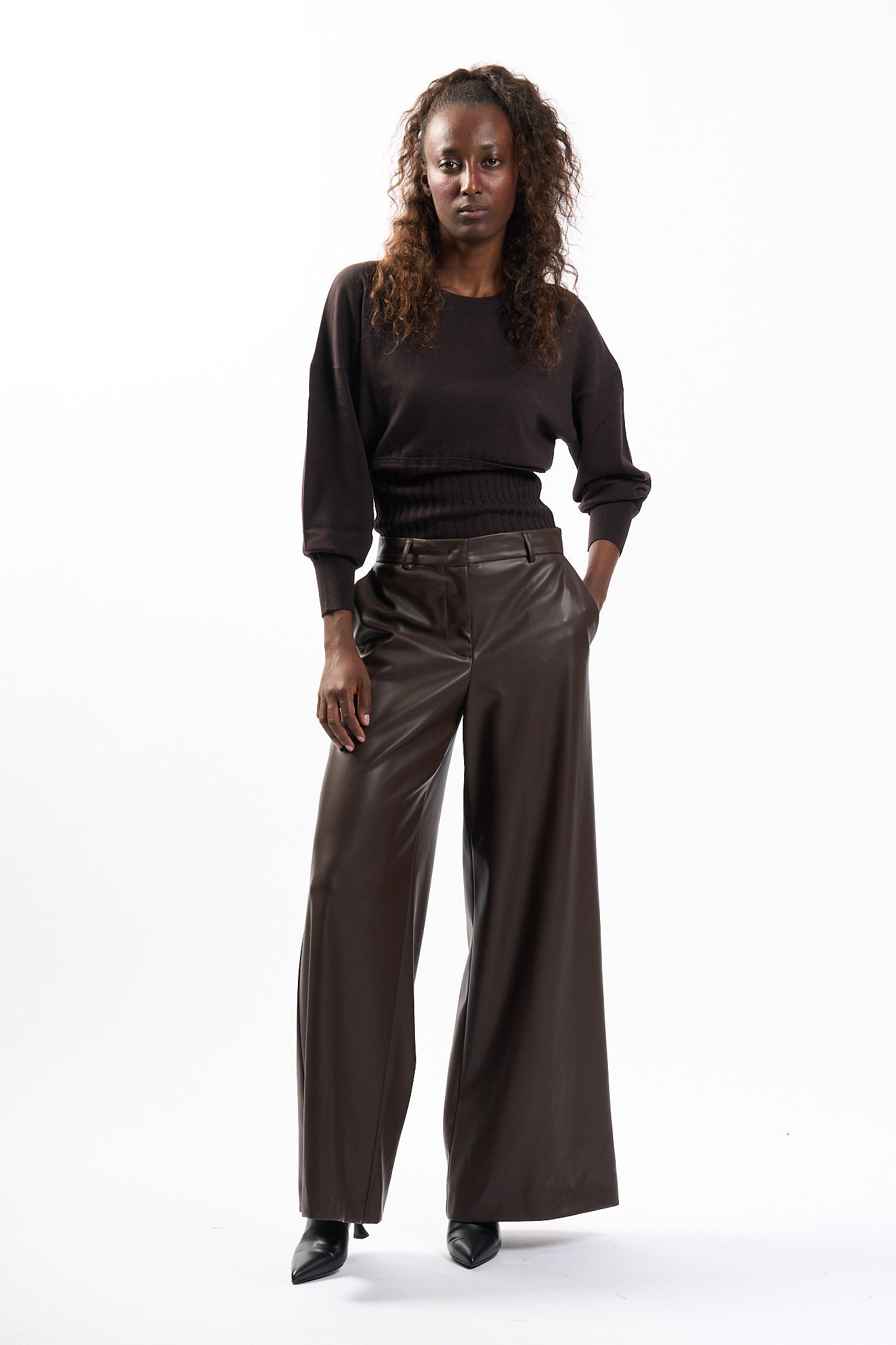 Nude Maglia Cioccolato Donna-7