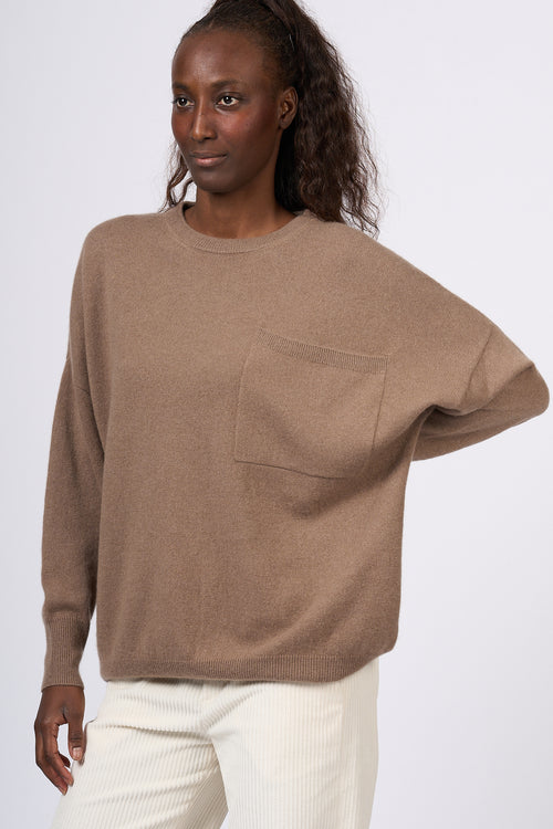 Nude Maglia Over Tasca Visone Donna