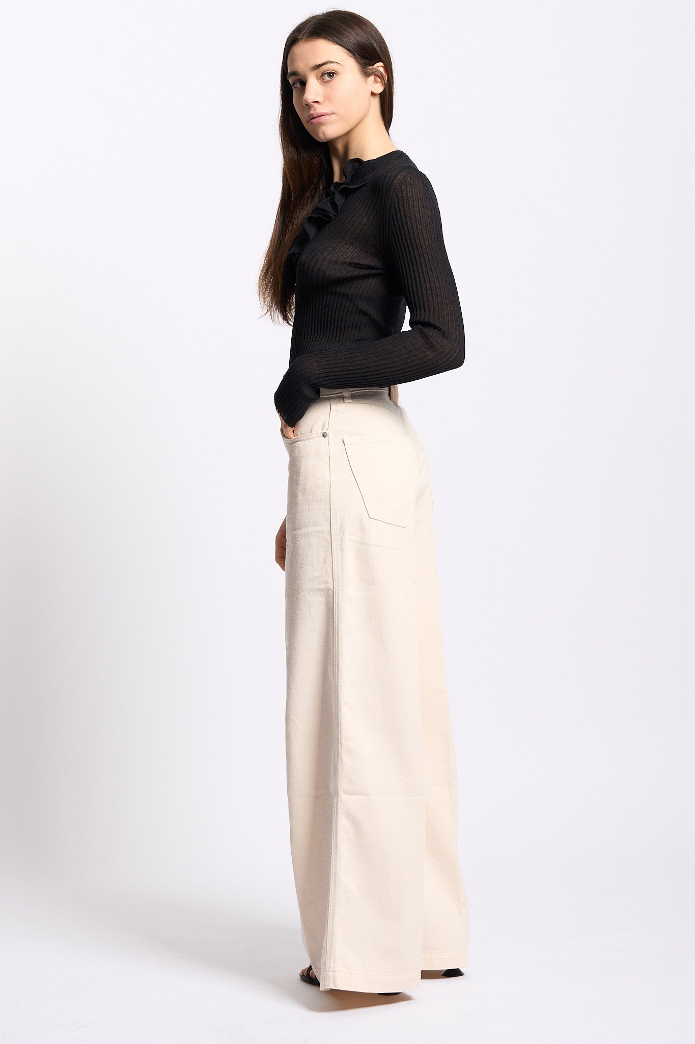 Nude Pantalone Tilda Bianco Donna-1