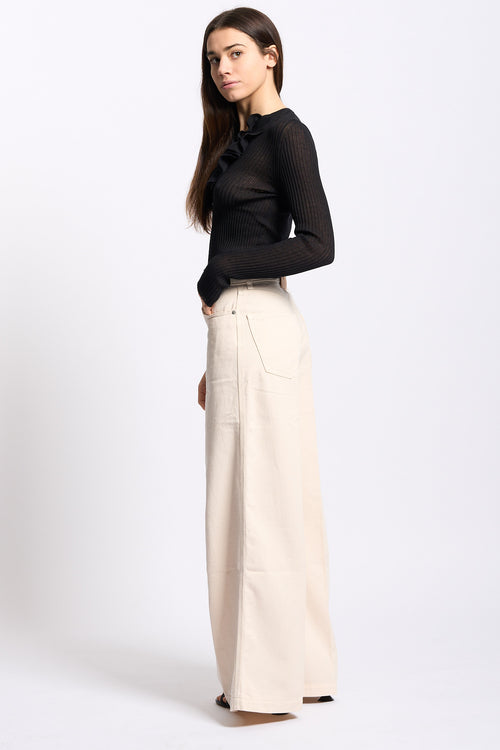 Nude Pantalone Tilda Bianco Donna