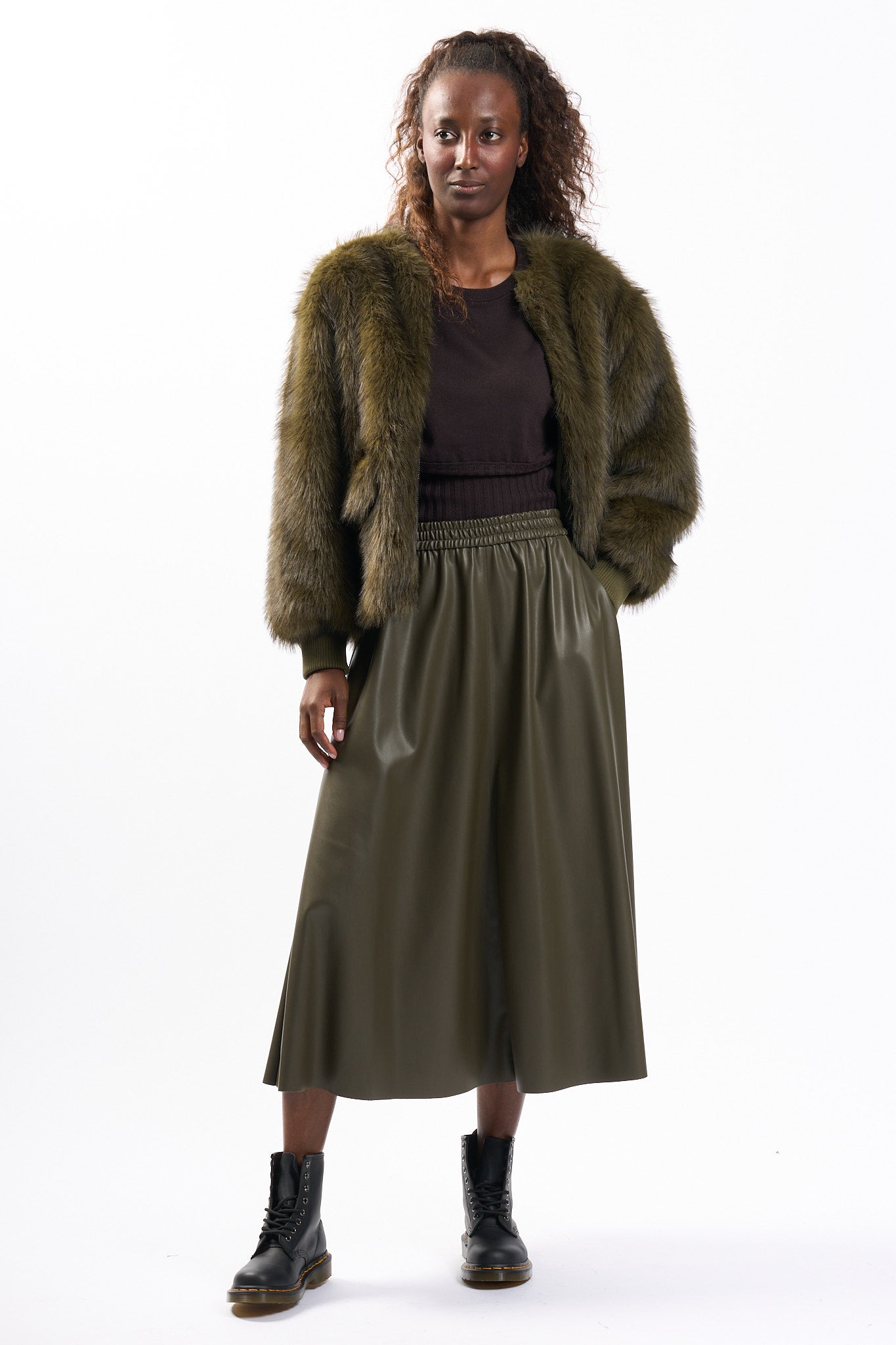 Nude Pelliccia Eco Verdone Donna-3