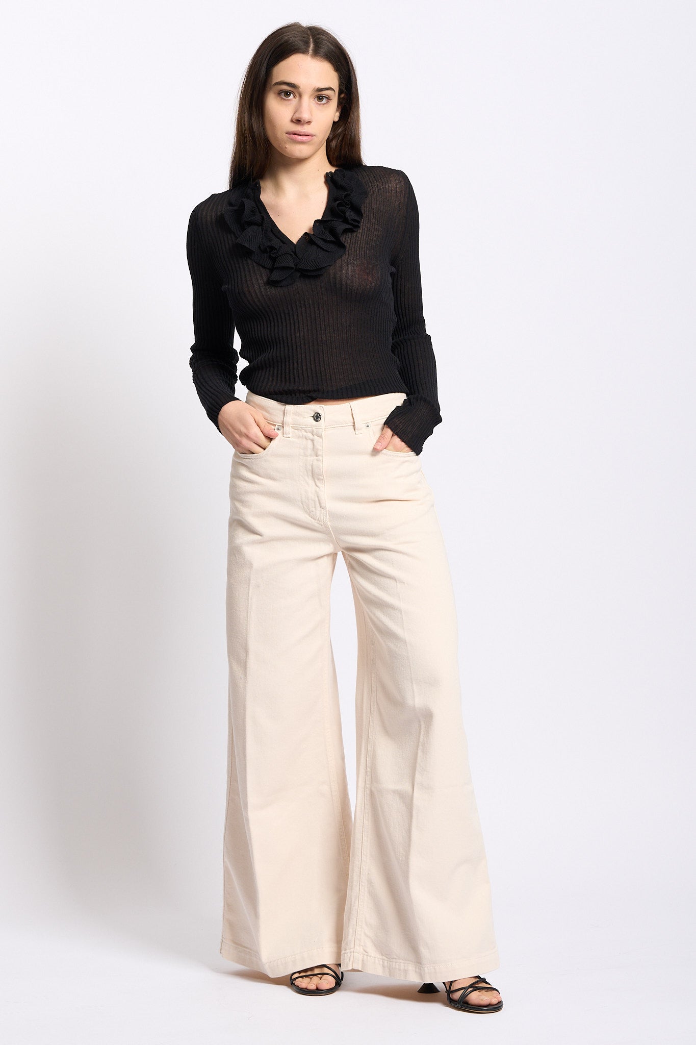 Nude Pantalone Tilda Bianco Donna-3