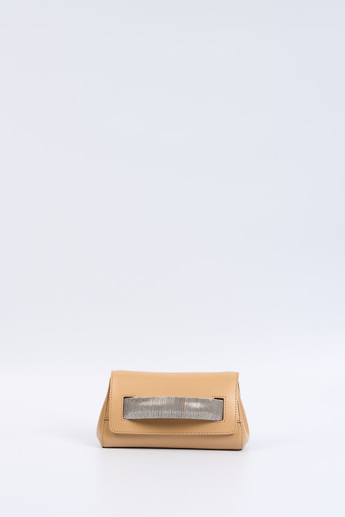 Orciani Borsa Clutch GOSSIP Biscotto Donna