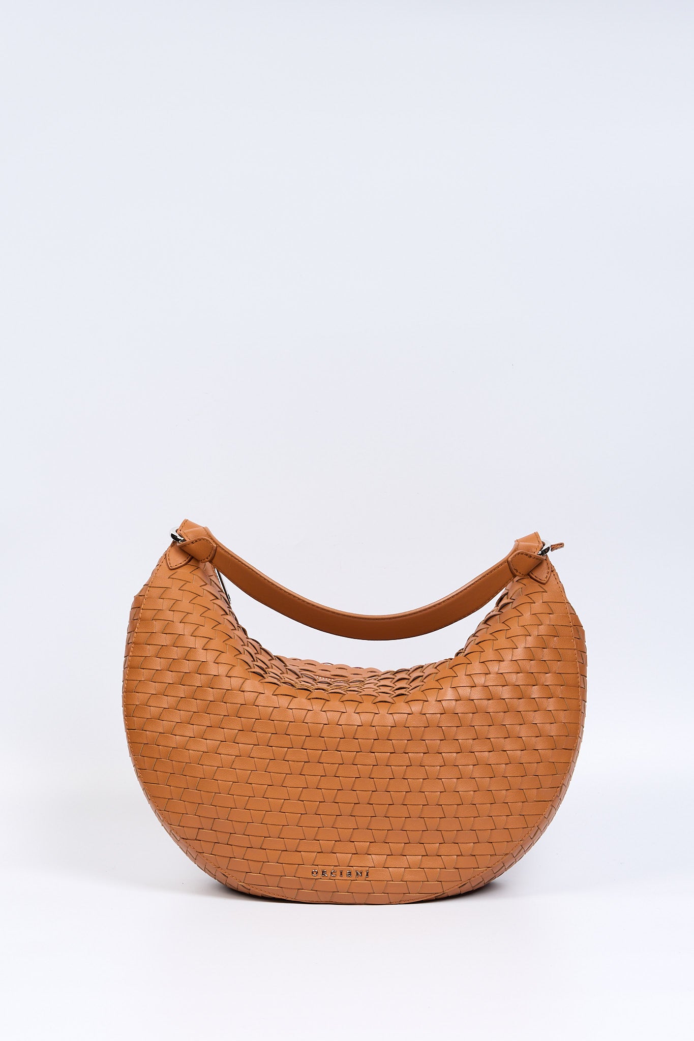 Orciani Borsa Dumpling Intrecciata Ambra Donna-3