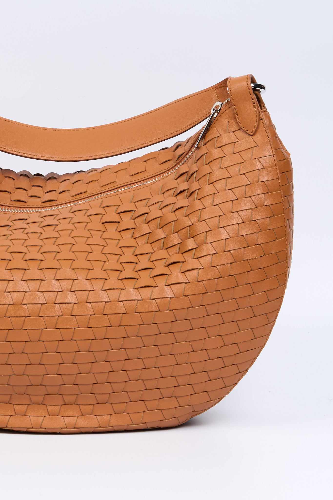 Orciani Borsa Dumpling Intrecciata Ambra Donna-6