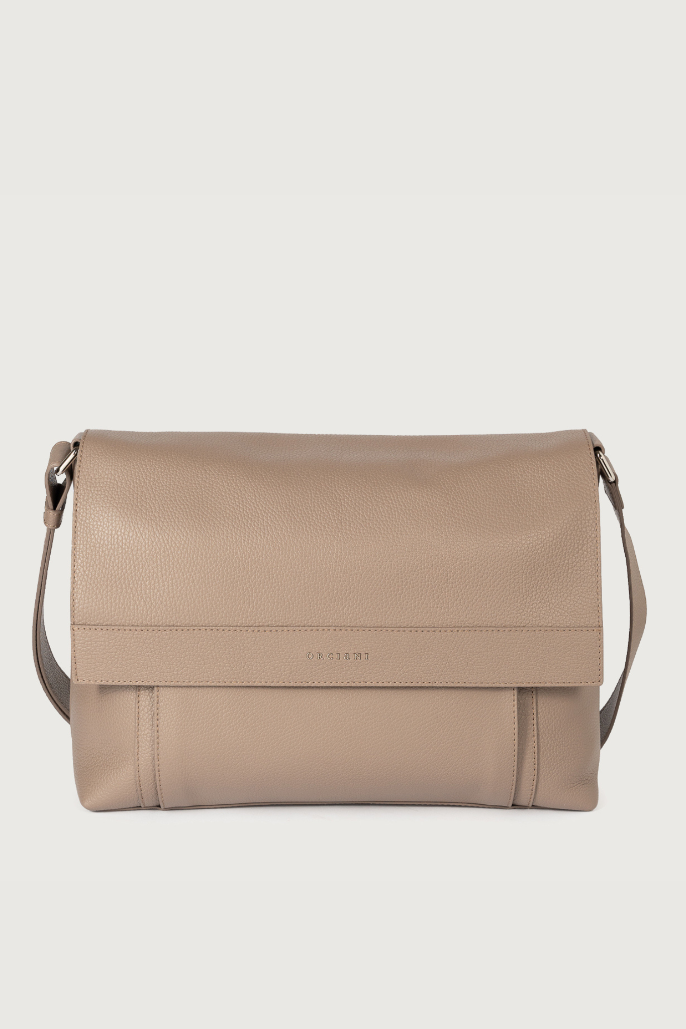 Orciani Borsa Messenger Beige Uomo-1