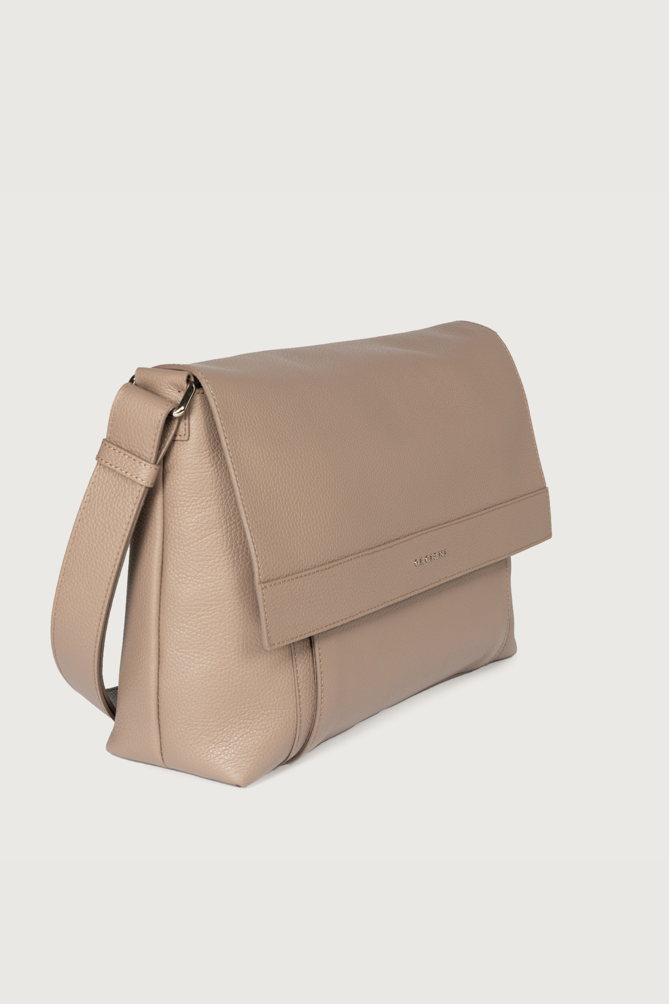 Orciani Borsa Messenger Beige Uomo-2