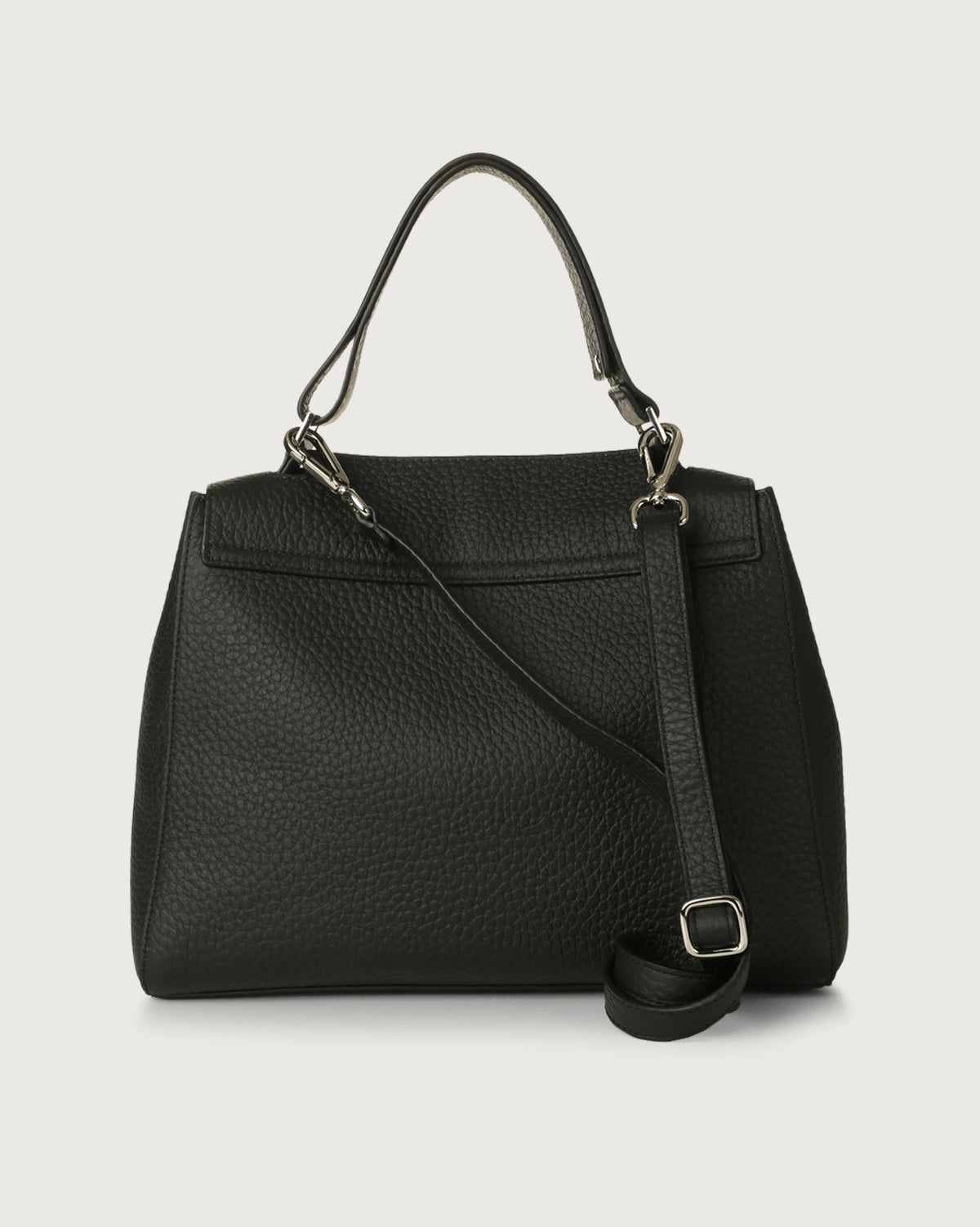 Orciani Borsa SVEVA MEDIA SOFT Nero Donna in pelle-3