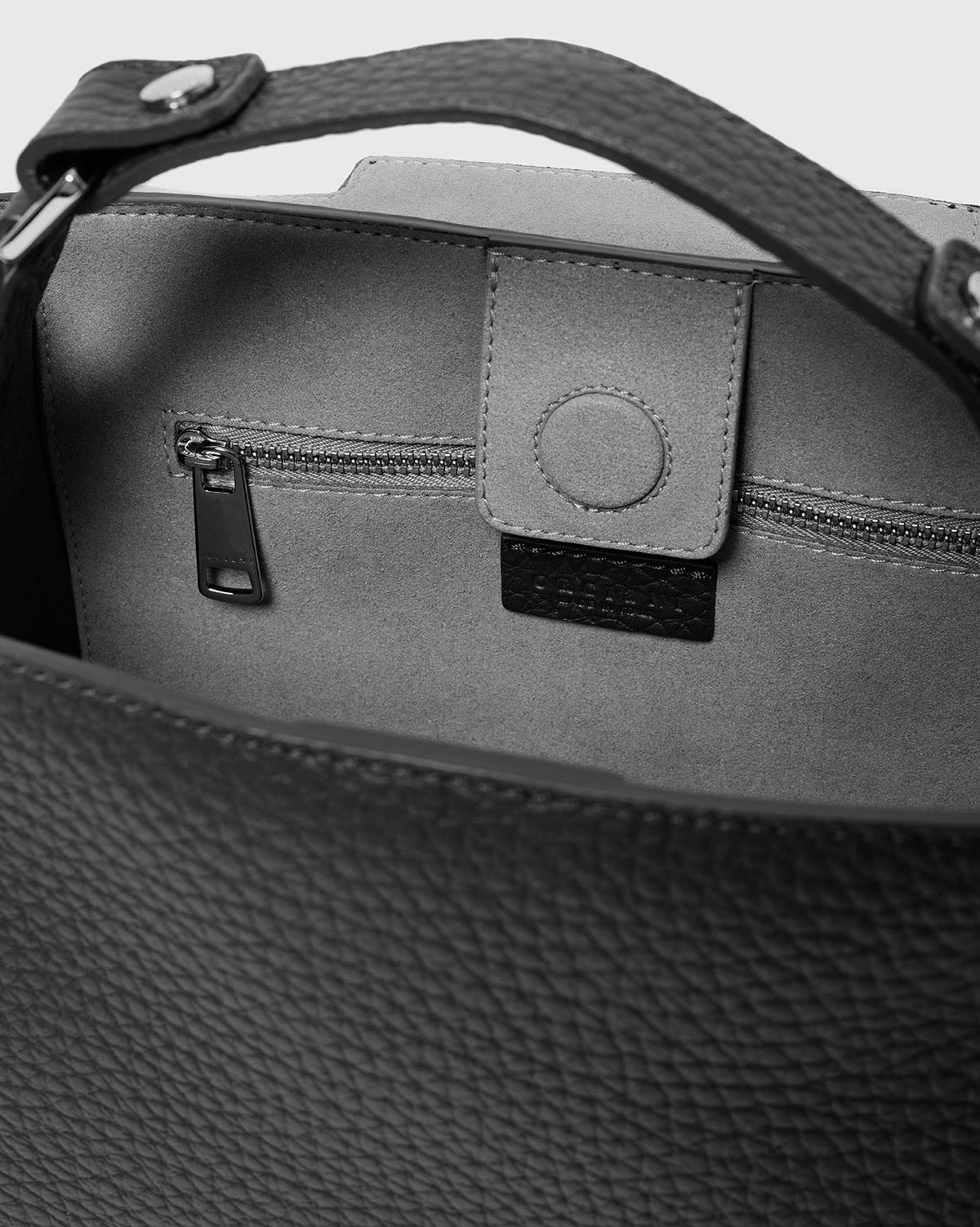 Orciani Borsa SVEVA PICCOLA SOFT Nero Donna in pelle-4