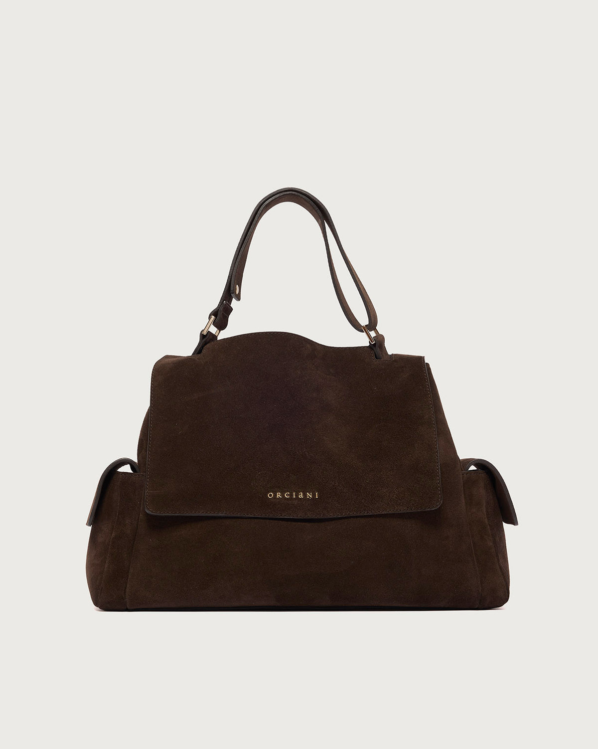 Orciani Borsa SVEVA CARGO PEACH Small testa di moro donna-1