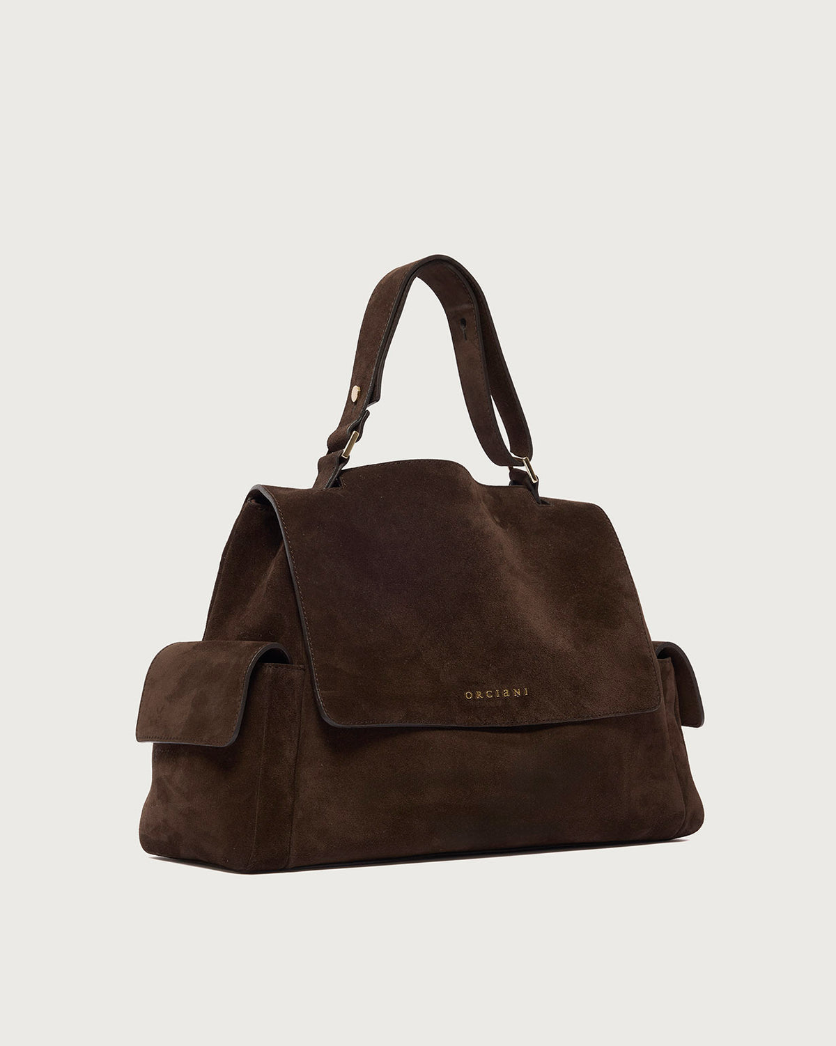 Orciani Borsa SVEVA CARGO PEACH Small testa di moro donna-2