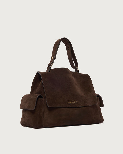 Orciani Borsa SVEVA CARGO PEACH Small testa di moro donna-2