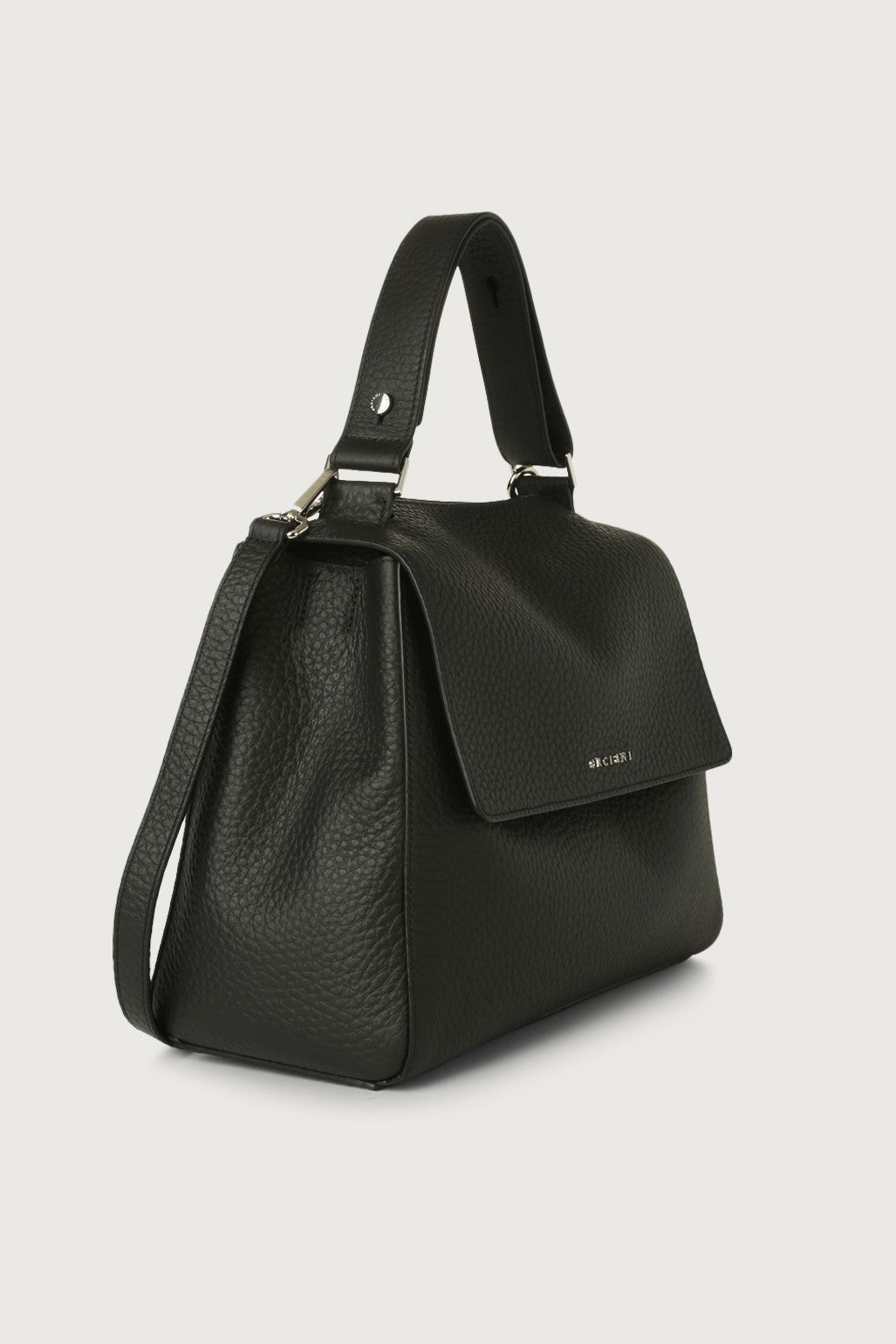 Orciani Sveva Medium Soft Bag Black Woman-2