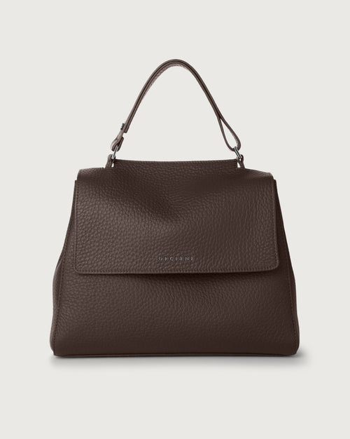 Orciani Sveva Medium Tr Soft Bag Dark Brown Woman