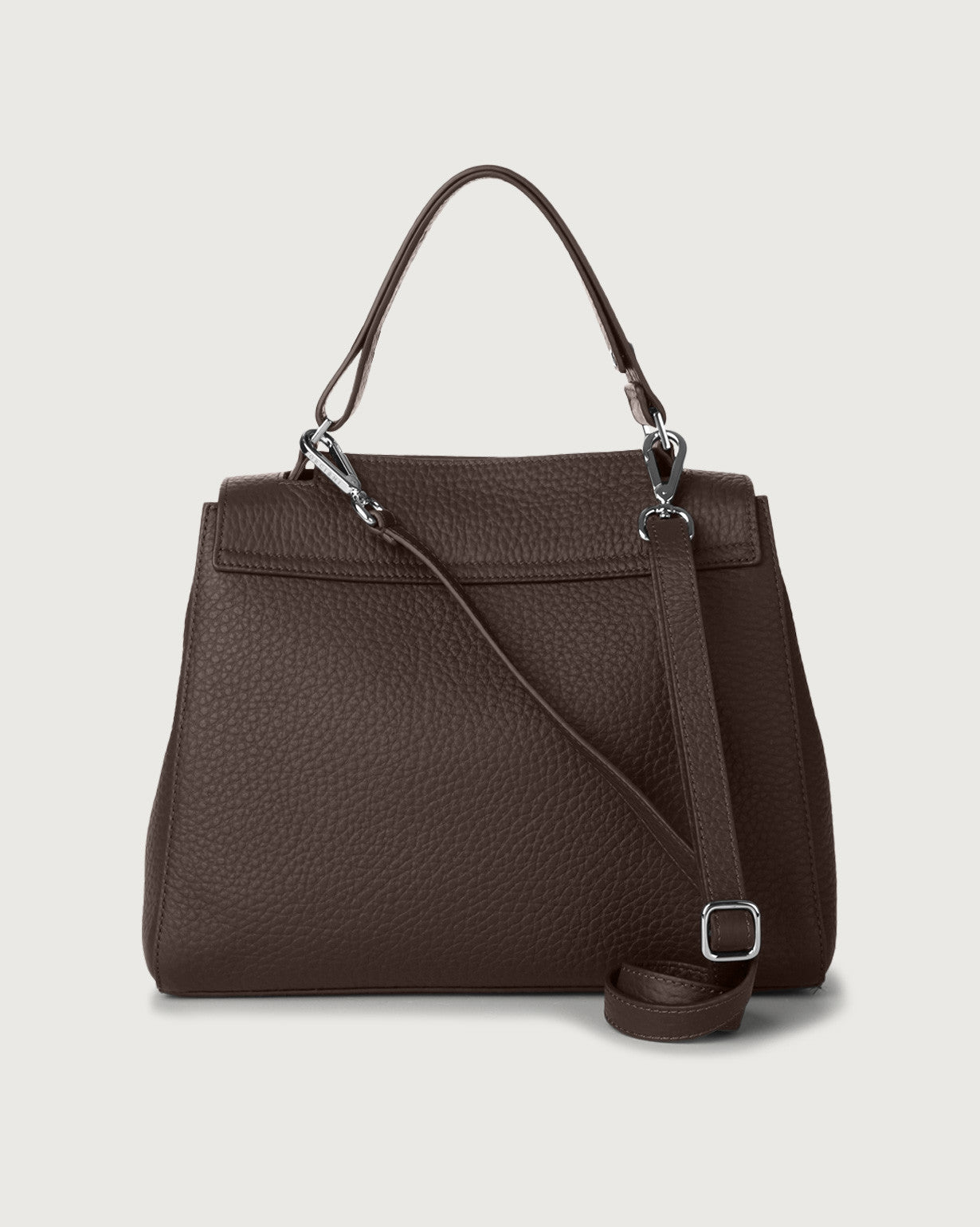 Orciani Sveva Medium Tr Soft Bag Dark Brown Woman-3
