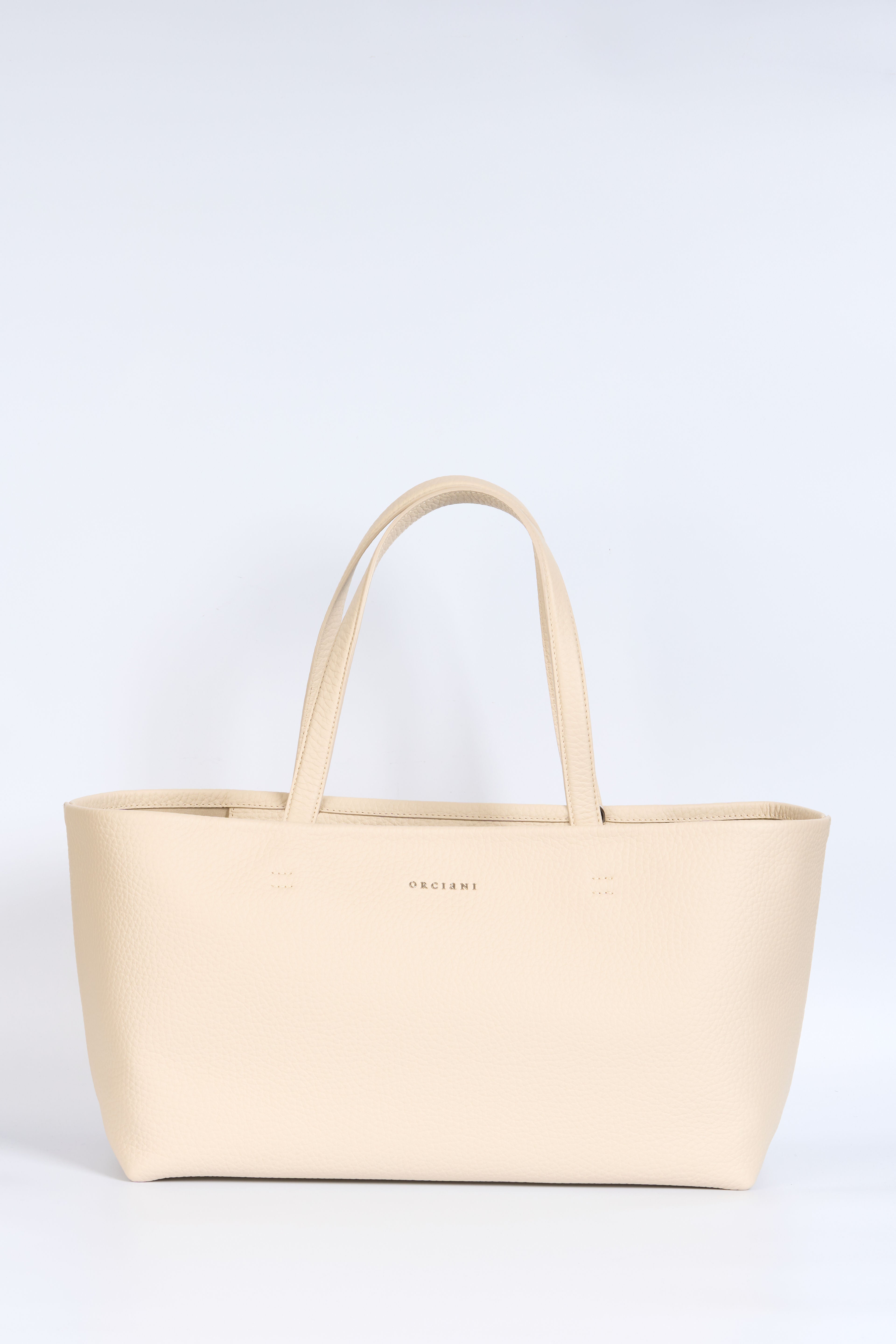 Orciani Borsa Tata Shopper XL Avorio Donna-1