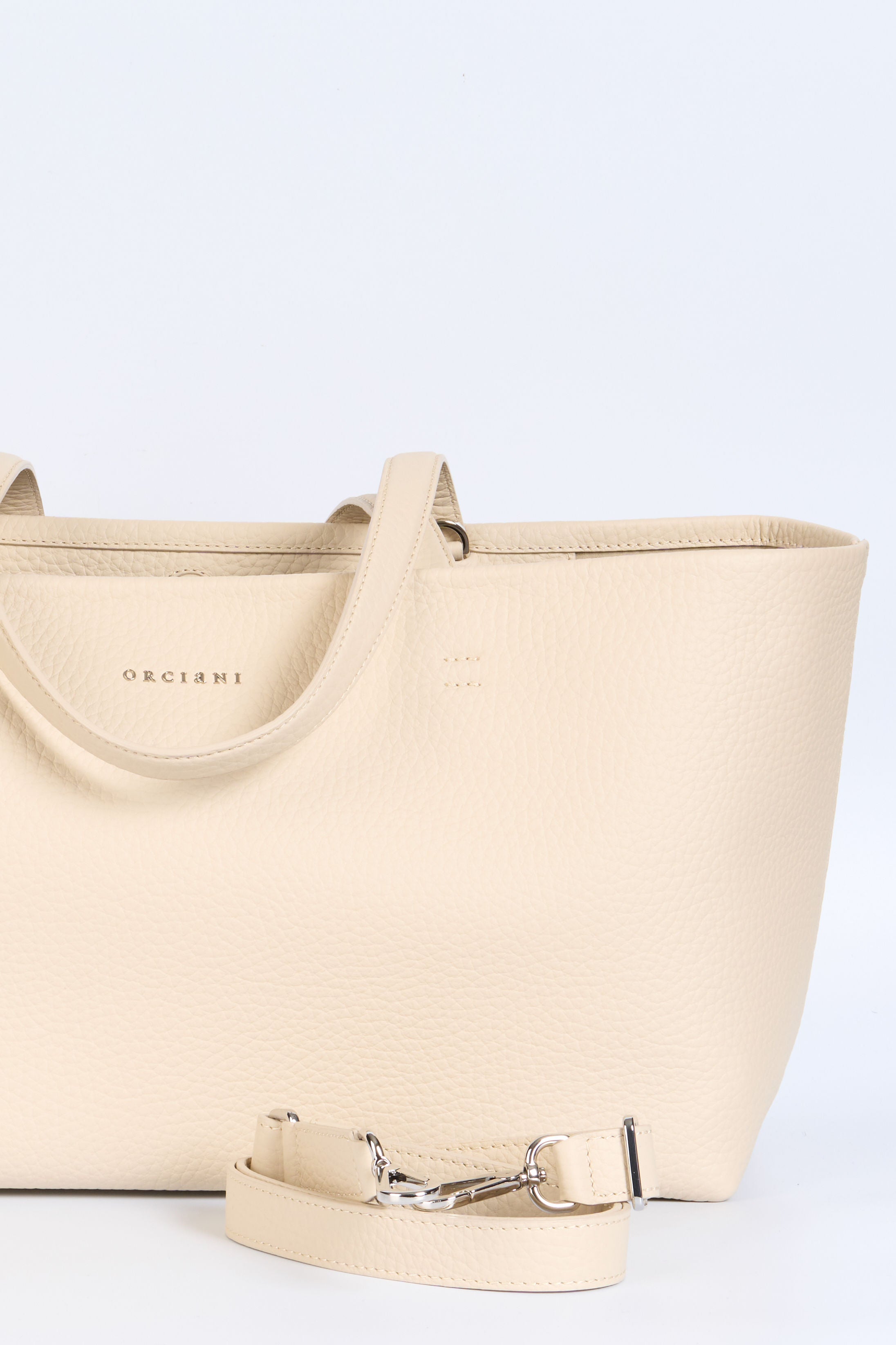 Orciani Borsa Tata Shopper XL Avorio Donna-2