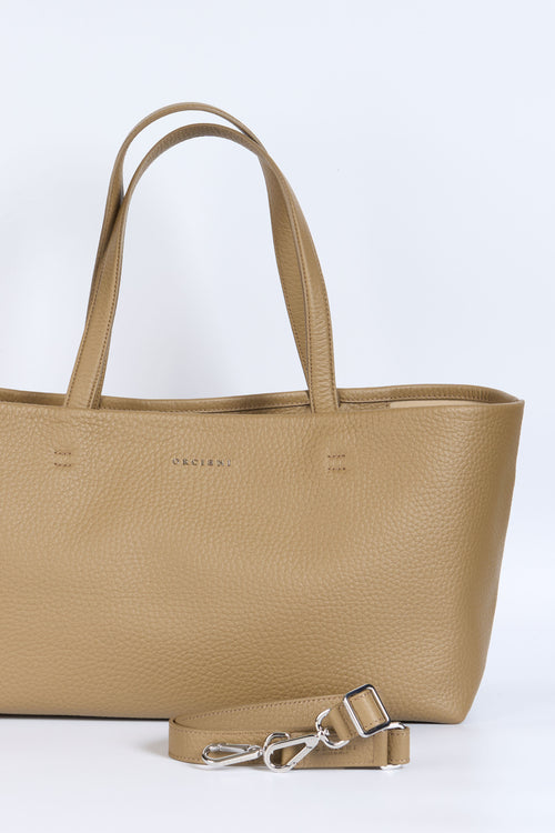 Orciani Borsa Tata Shopper XL Kiwi Donna-2