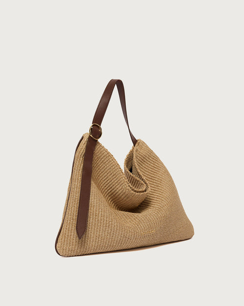 Orciani Borsa Todo Media Rafia Biscotto Donna-2