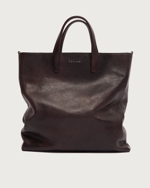 Orciani Borsa Tote Lagoon Uomo Work testa di moro