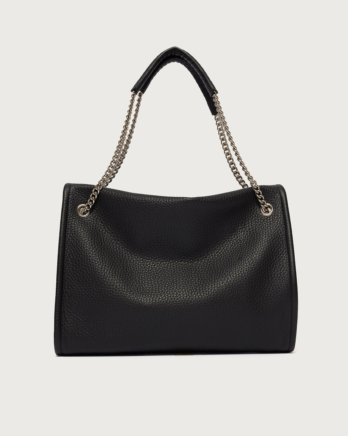 Orciani Borsa VENUS MEDIA SOFT in pelle nero donna-3