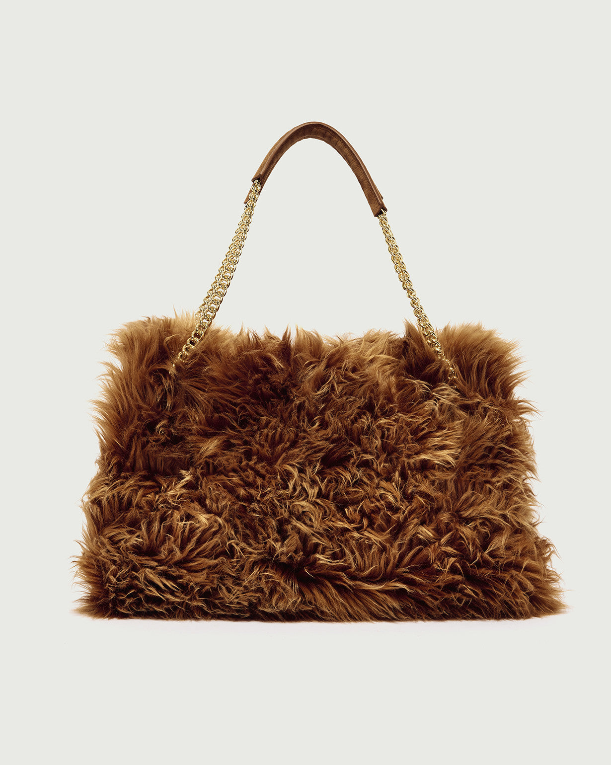 Orciani Borsa Venus Eco-Fur Terra Donna-4