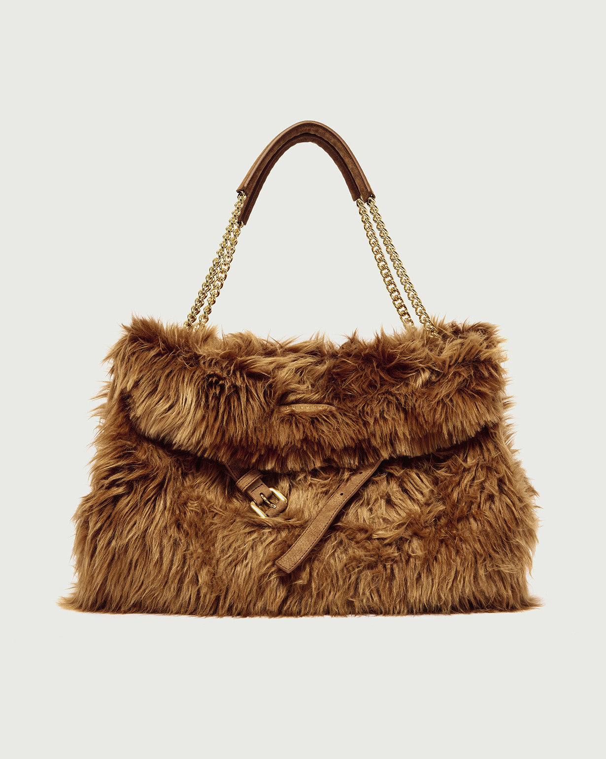 Orciani Borsa Venus Eco-Fur Terra Donna-1