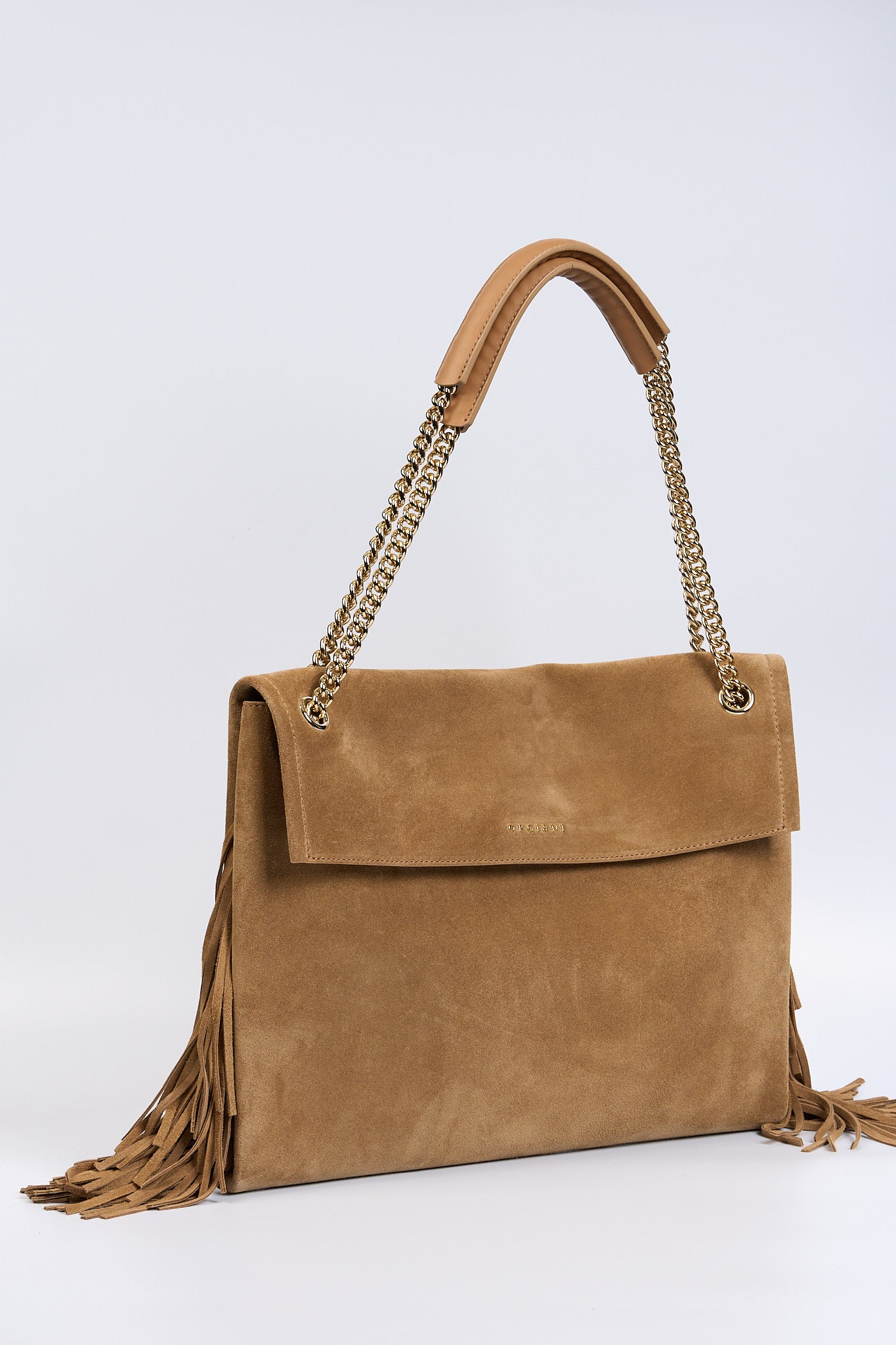 Orciani Borsa Venus Frange Biscotto Donna-3