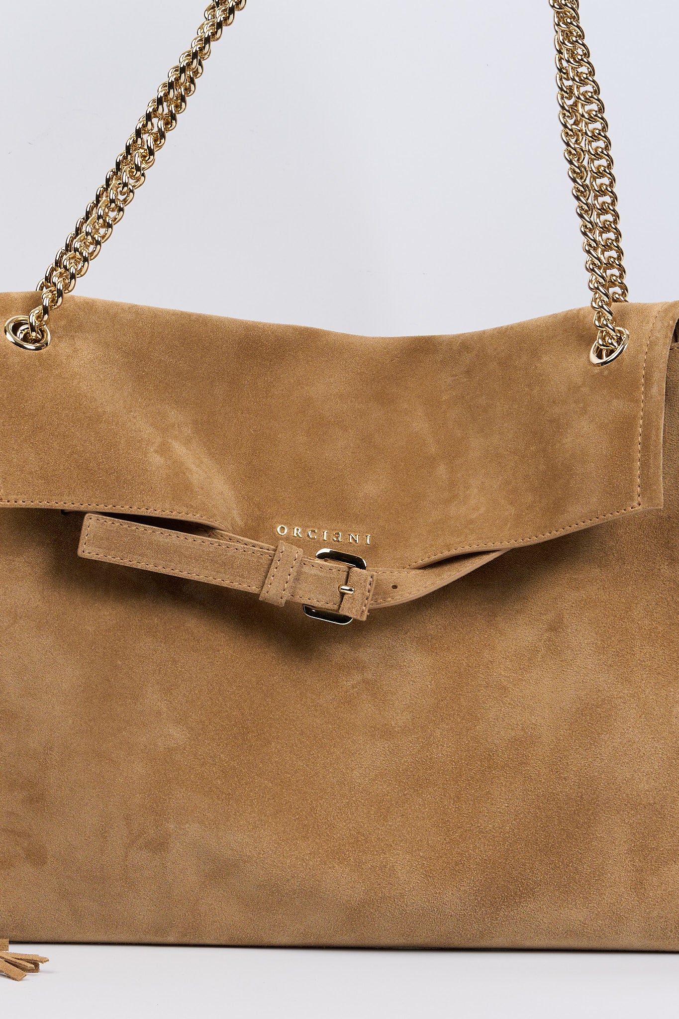 Orciani Borsa Venus Frange Biscotto Donna-9