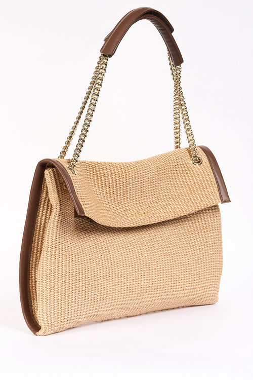 Orciani Borsa VENUS Rafia Biscotto Donna-2