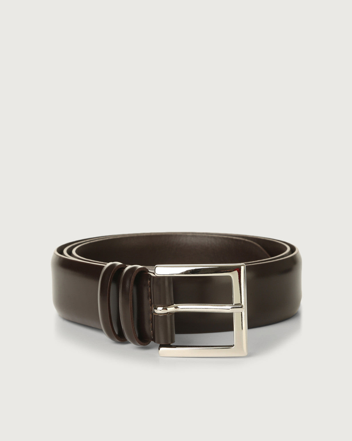 Orciani Classic Calf Belt Dark Brown Men-1