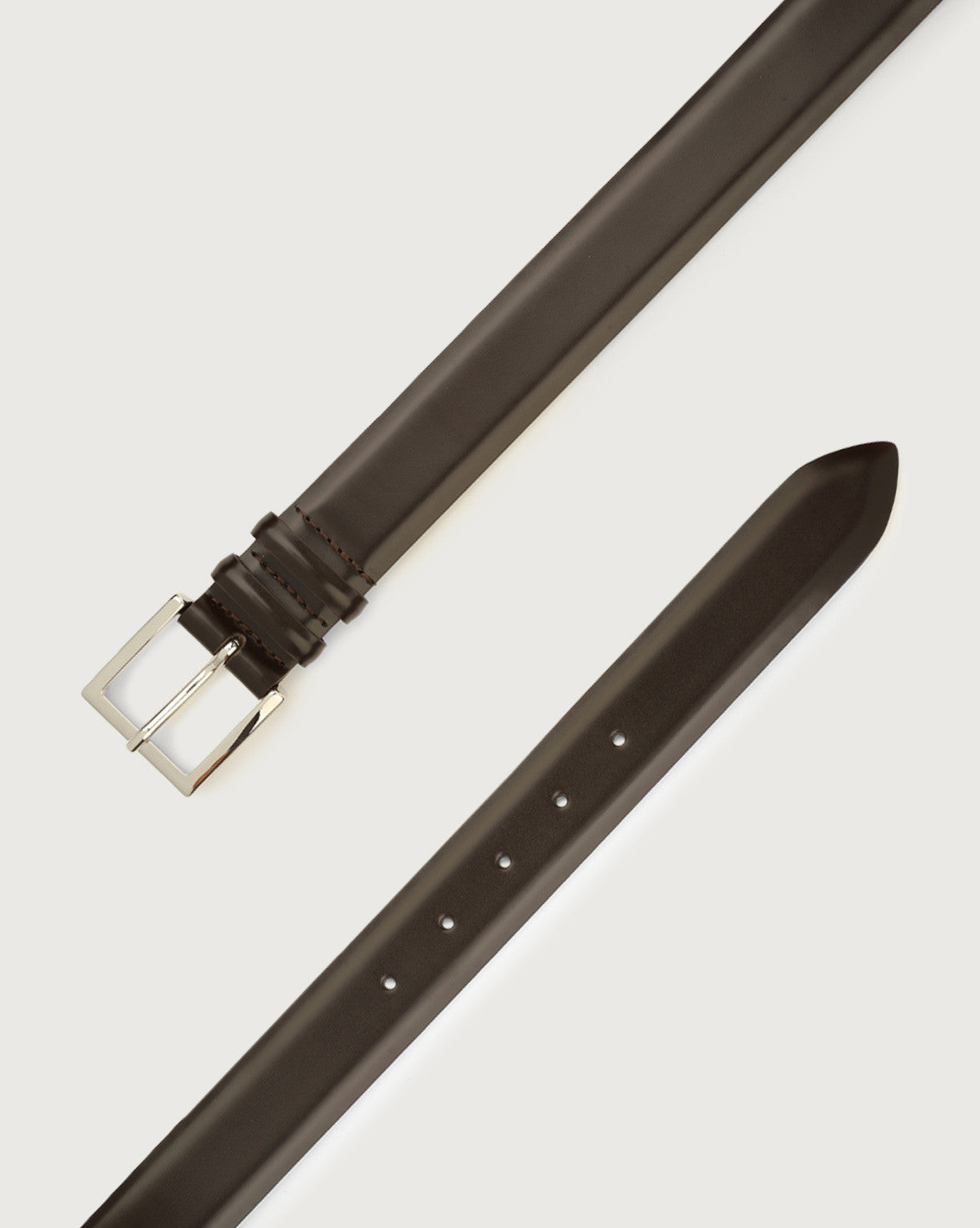 Orciani Classic Calf Belt Dark Brown Men-2