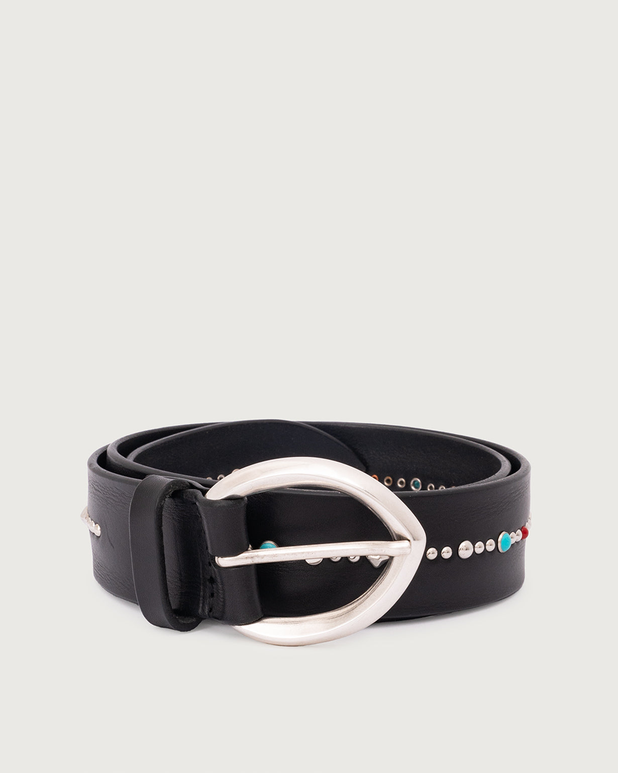 Orciani Cintura Con Borchie Nero Donna-1