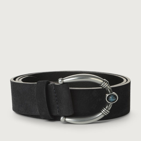 Orciani Cintura Gioiello Suede Blu Notte Donna-2
