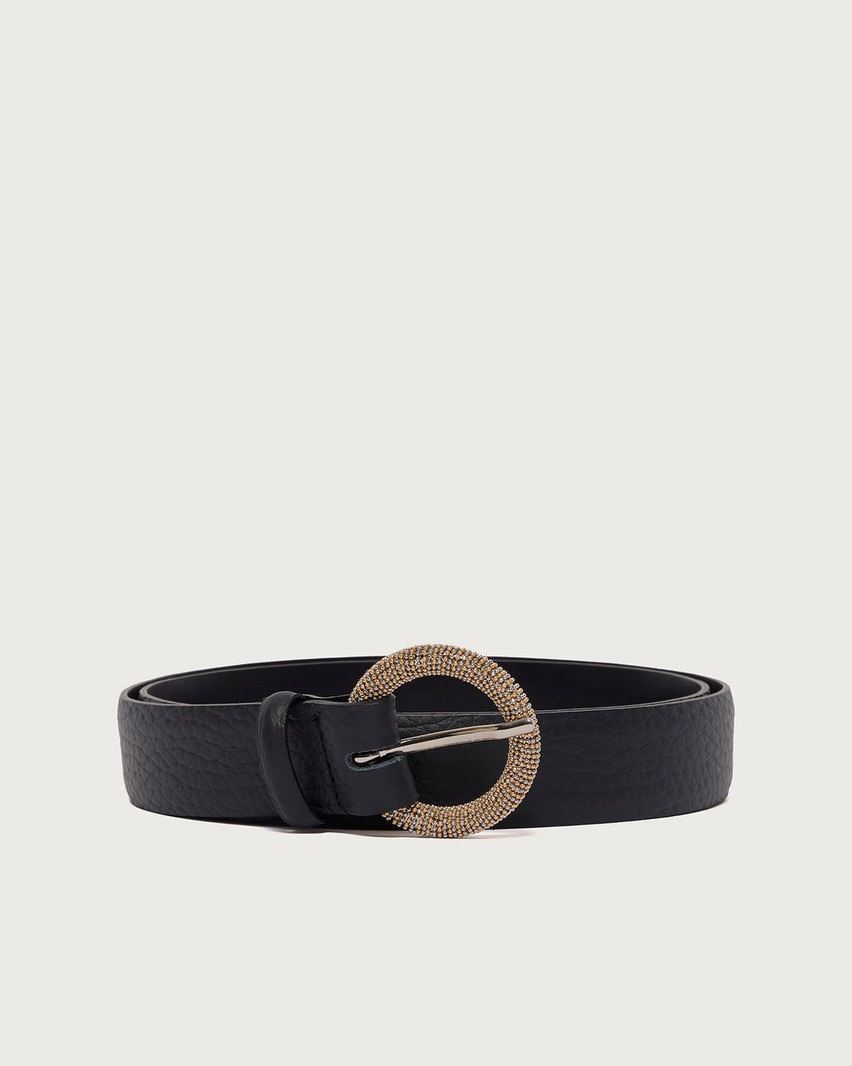 Orciani Cintura Icon Micro Chain Soft nero da donna-1