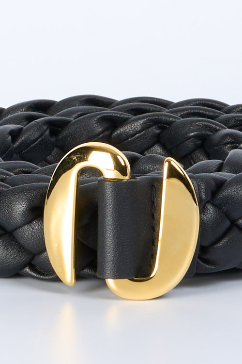 Orciani Cintura Intrecciata Nero Donna-2