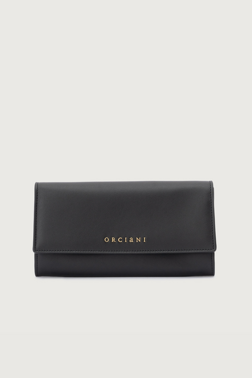 Orciani Black Fan Wallet Women