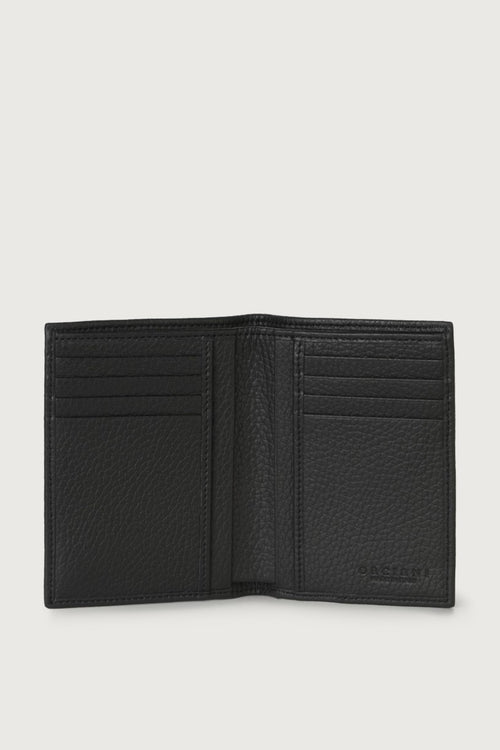 Orciani Black Vertical Wallet for Men-2