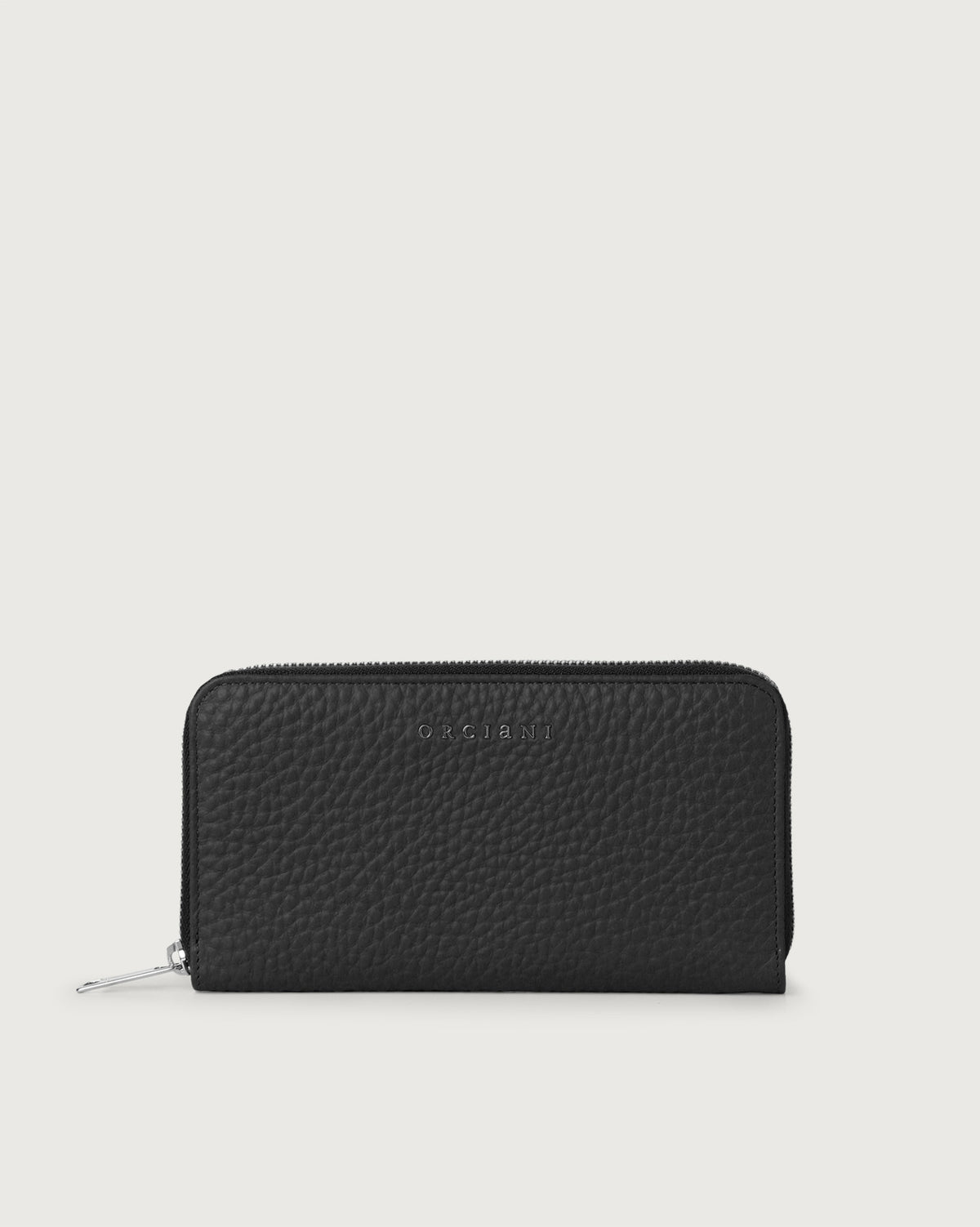 Orciani Portafoglio Zip Around Soft Nero Donna-1
