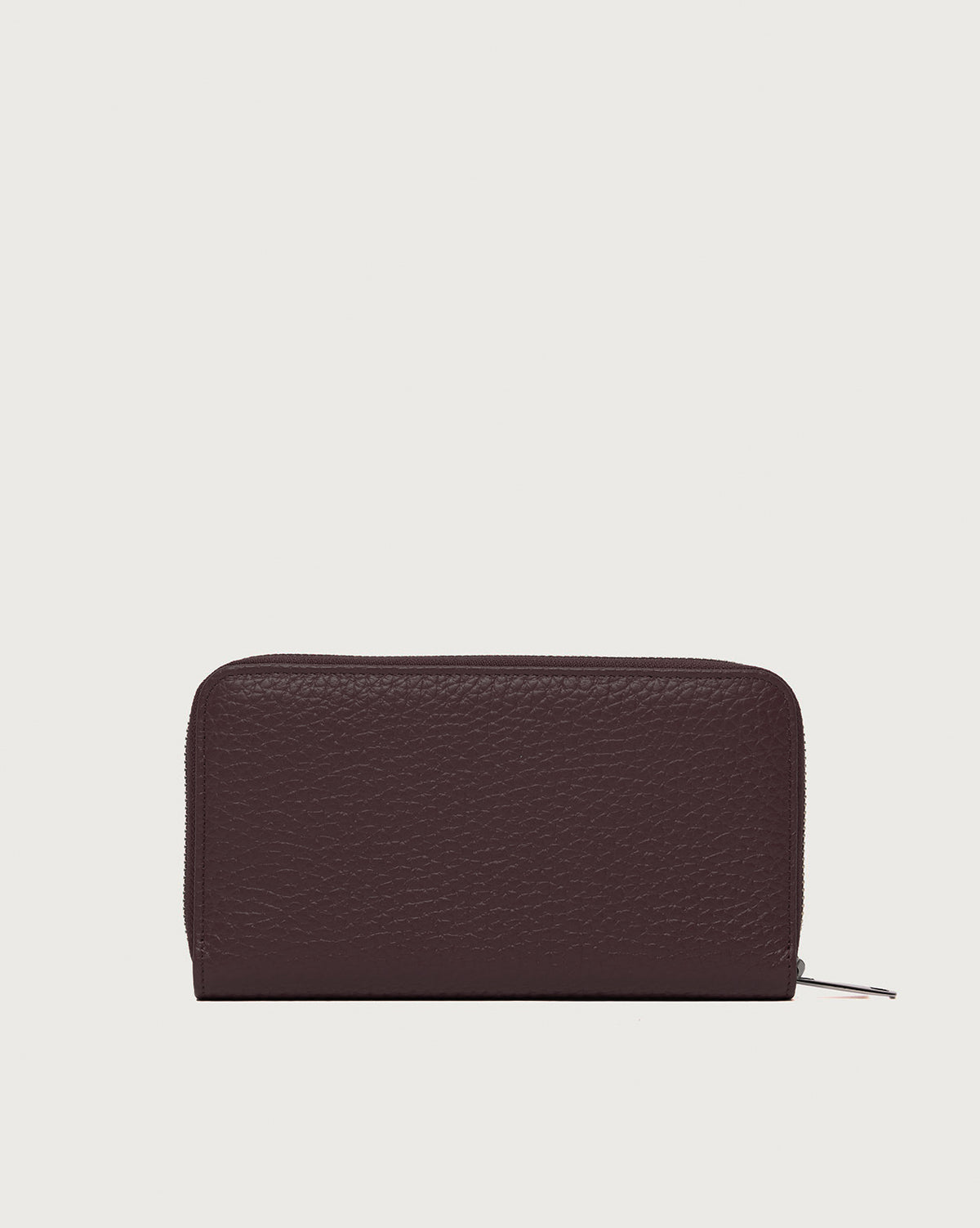 Orciani Portafoglio Zip Around Soft Bordeaux Donna-3