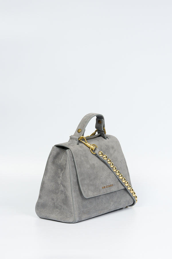 Orciani Sveva Small Suede Studs Gray Woman-2