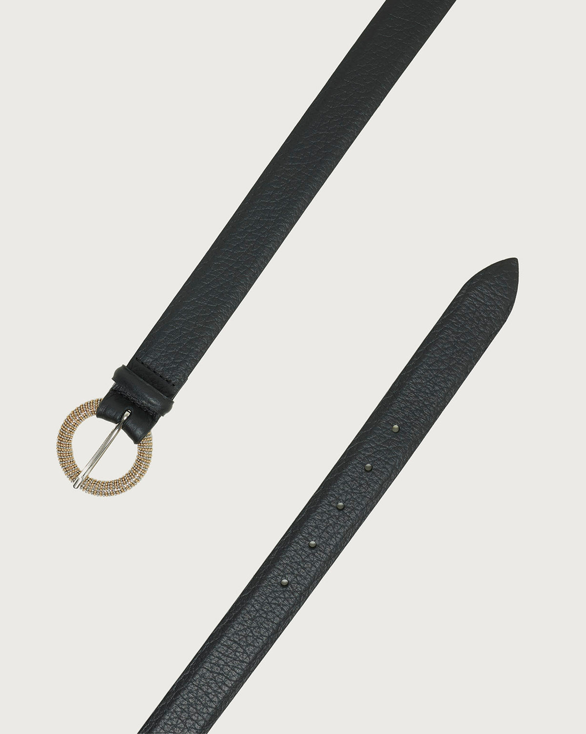 Orciani Cintura Icon Micro Chain Soft nero da donna-2