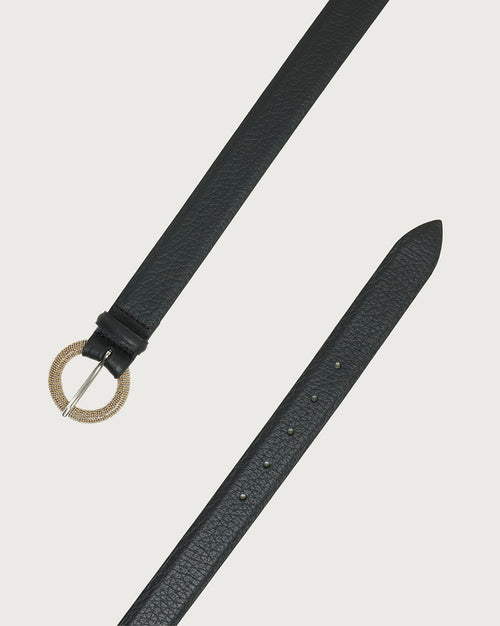Orciani Cintura Icon Micro Chain Soft nero da donna-2