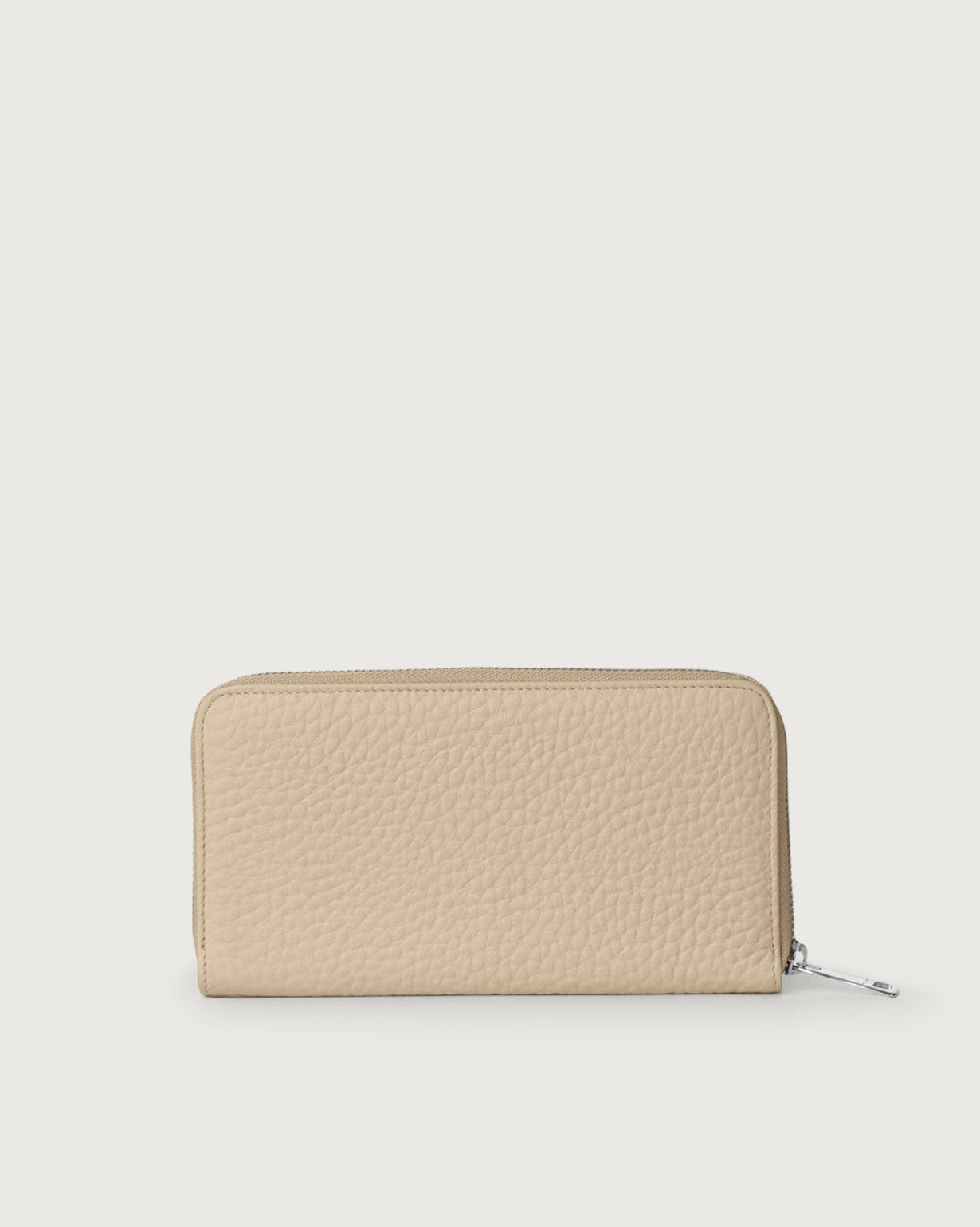 Orciani Large Zip Around Wallet Ivory Woman-2