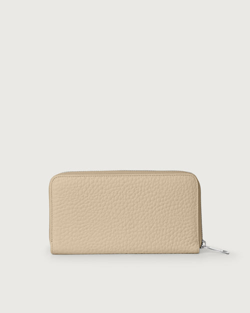 Orciani Large Zip Around Wallet Ivory Woman-2