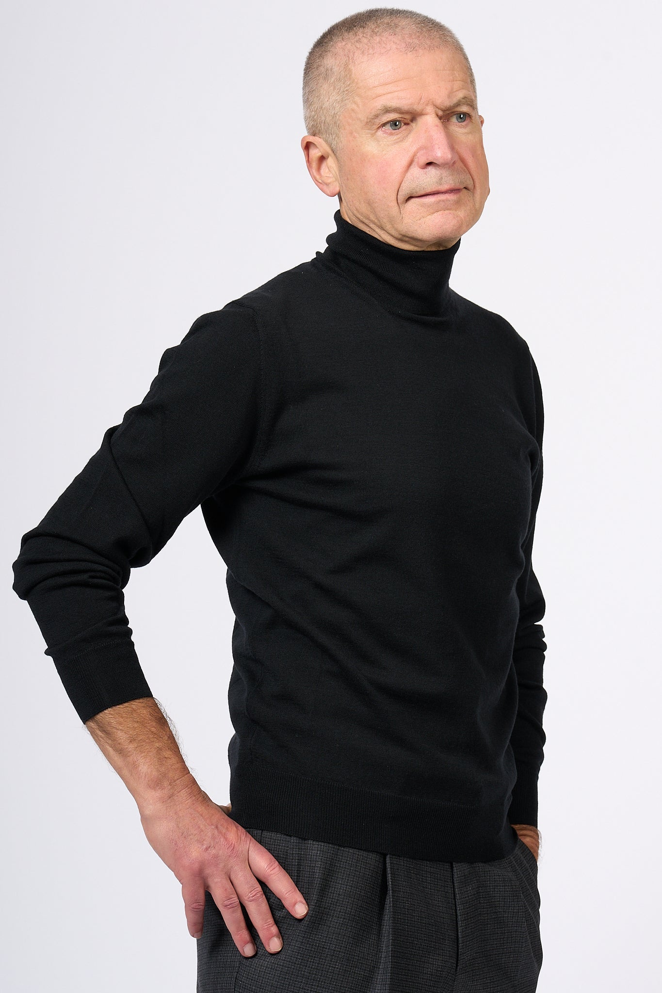 Ottaviani Pukaky Black Turtleneck Men-3