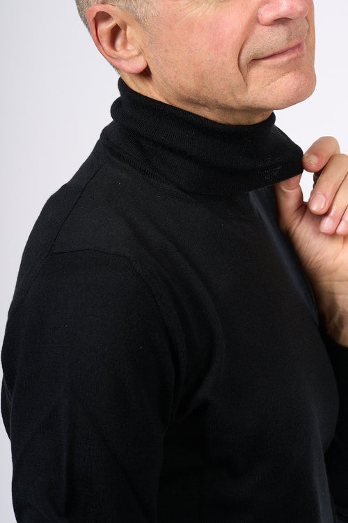 Ottaviani Pukaky Black Turtleneck Men-2