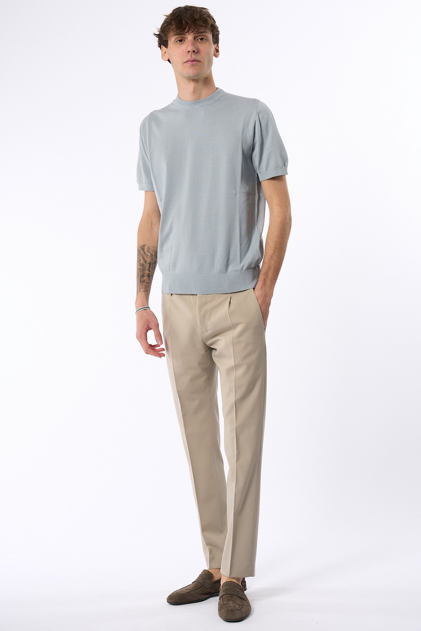 Ottaviani Maglia Manica Corta Giza Calata Perla Uomo-3